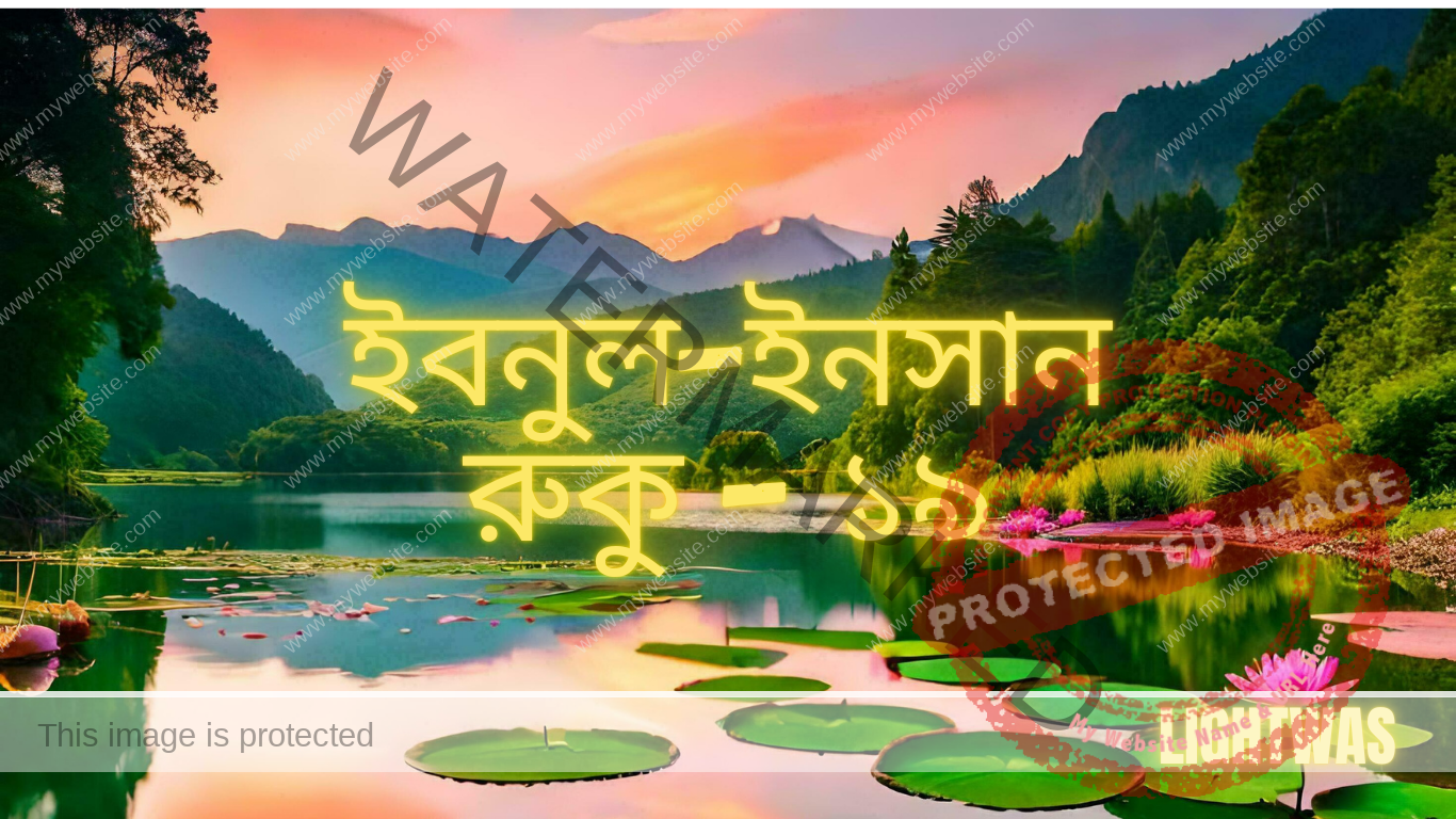 ইবনুল-ইনসান: রুকু - ১৯