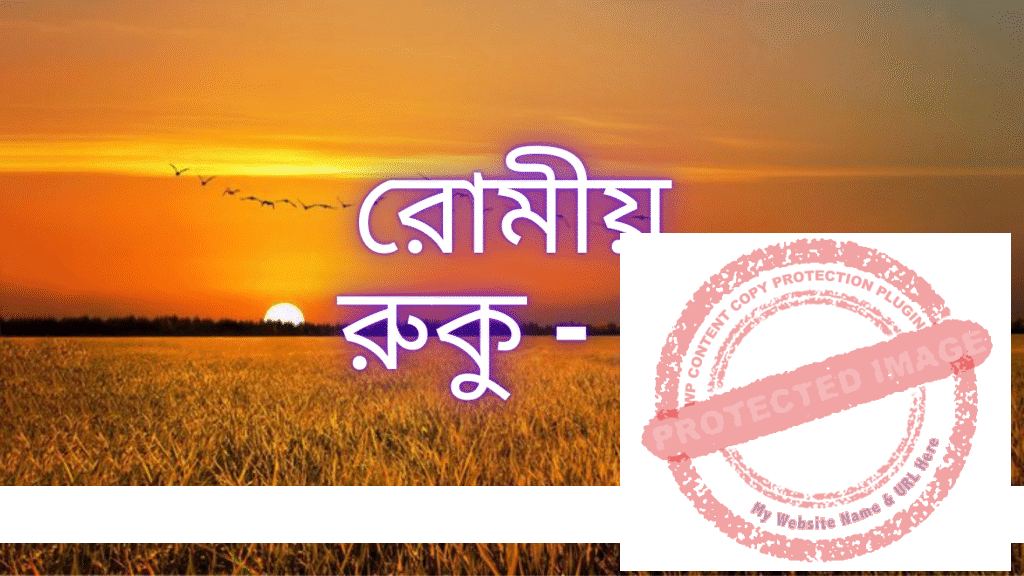 রোমীয়: রুকু - ১